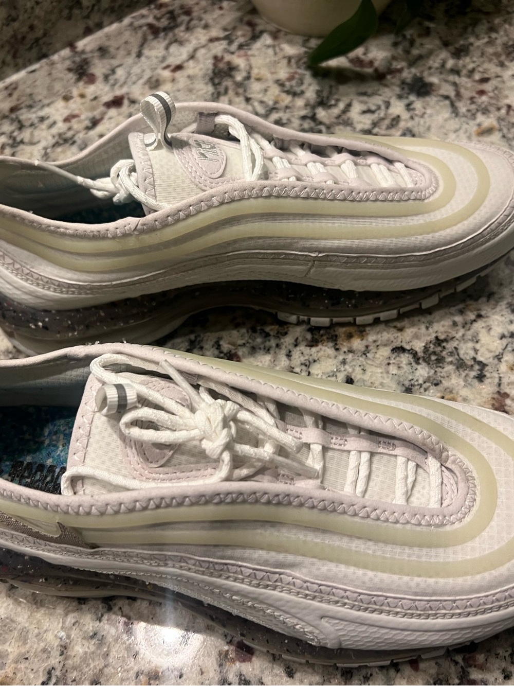 Nike mens White Air Max 97 Sneakers